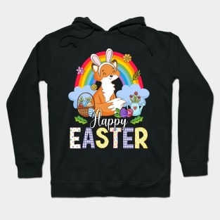 Fennec Fox Happy Easter Eggs Bunny Easter Day Hoodie